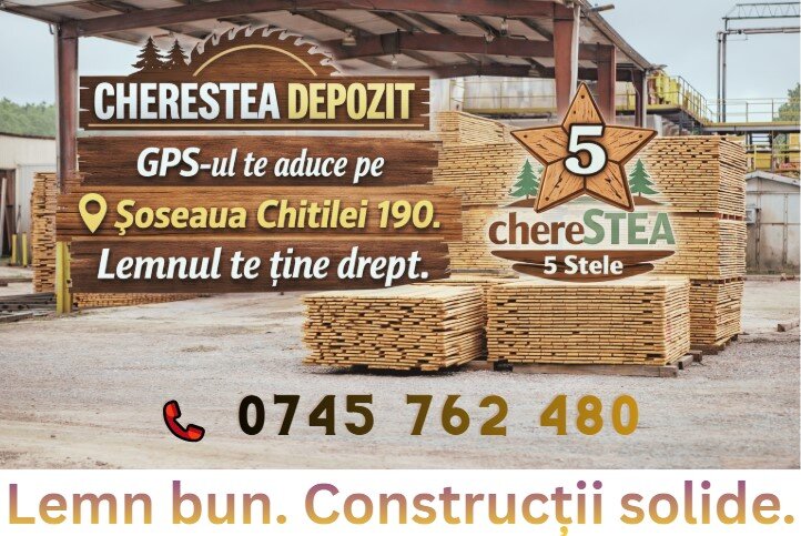 Construieste mai ieftin si sigur- Cherestea de calitate, direct din depozit