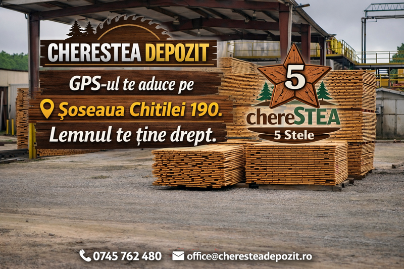 Construieste mai ieftin si sigur- Cherestea de calitate, direct din depozit