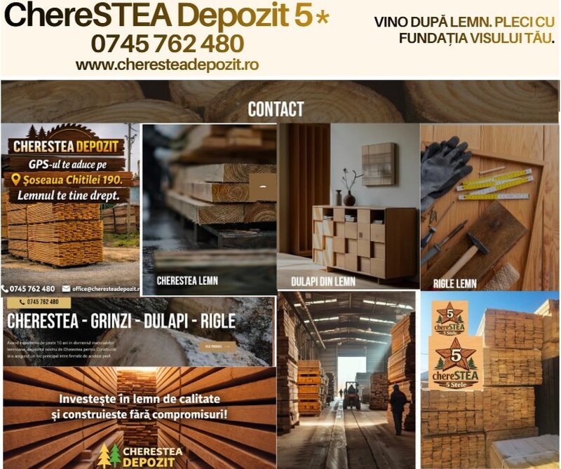 Construieste mai ieftin si sigur- Cherestea de calitate, direct din depozit